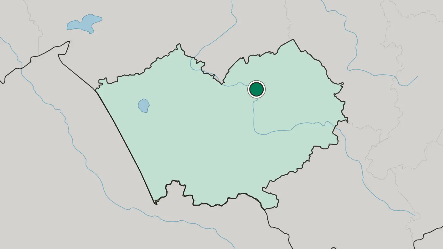 Map of Barnaul in Russia