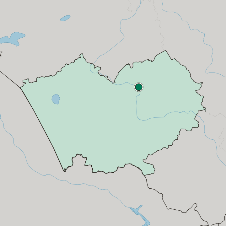 Map showing Barnaul — In Altayskiy Kray