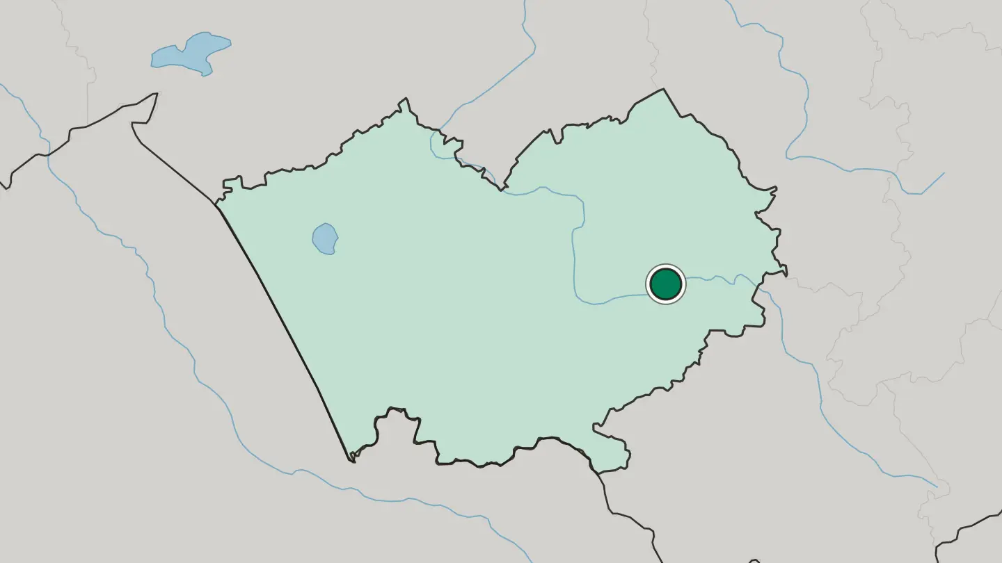 Map of Biysk in Russia