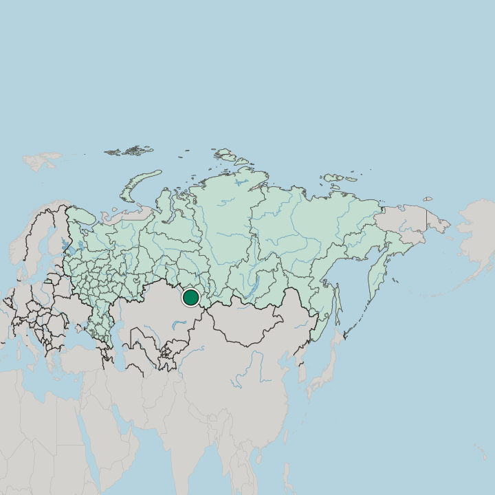 Map showing Rubtsovsk — In Russia