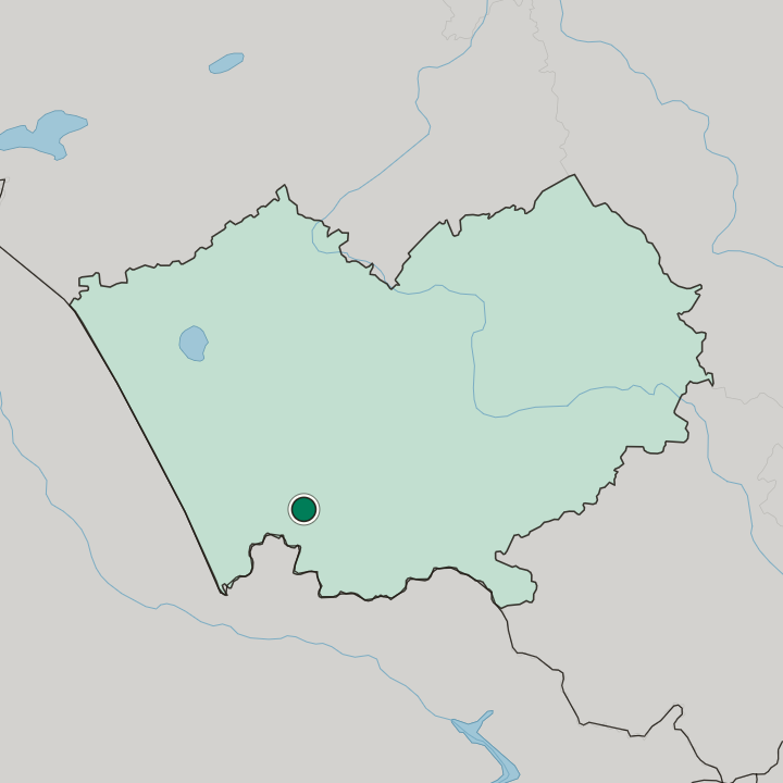 Map showing Rubtsovsk — In Altayskiy Kray