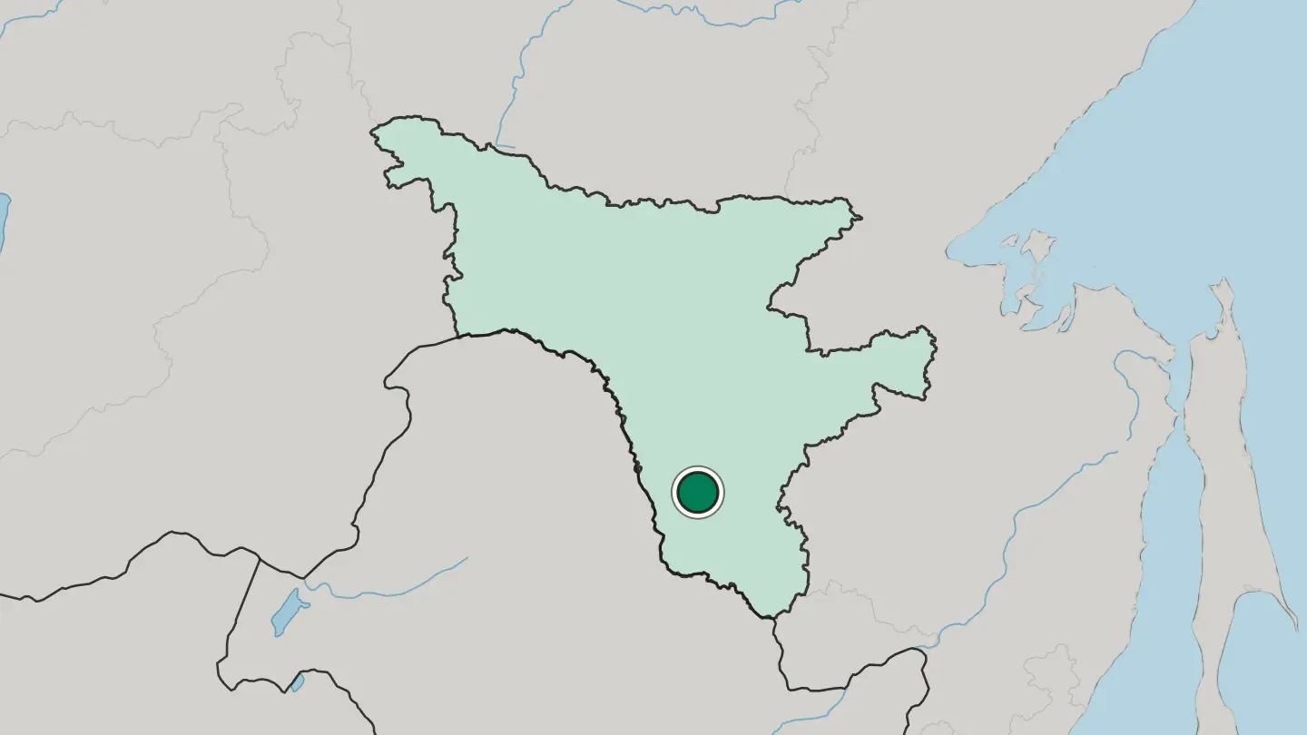Map of Belogorsk in Russia