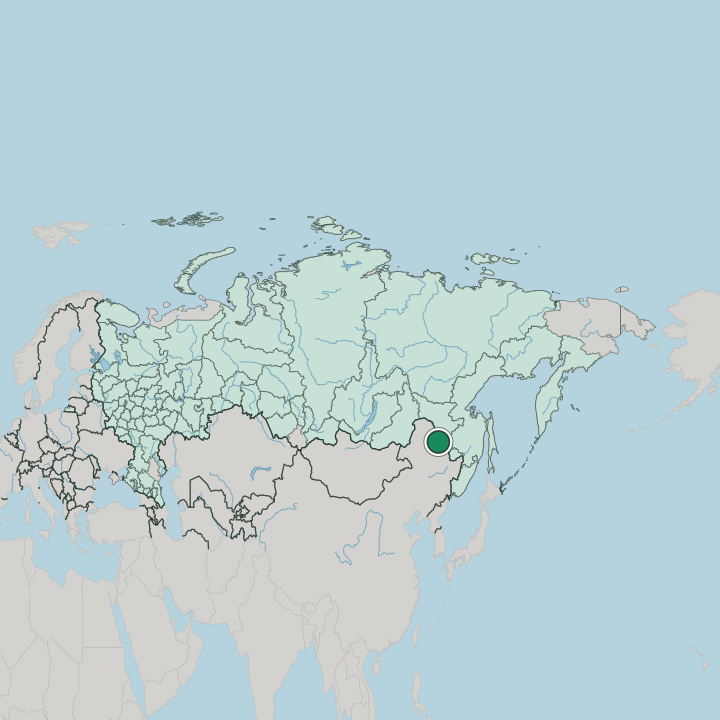 Map showing Blagoveshchensk — In Russia