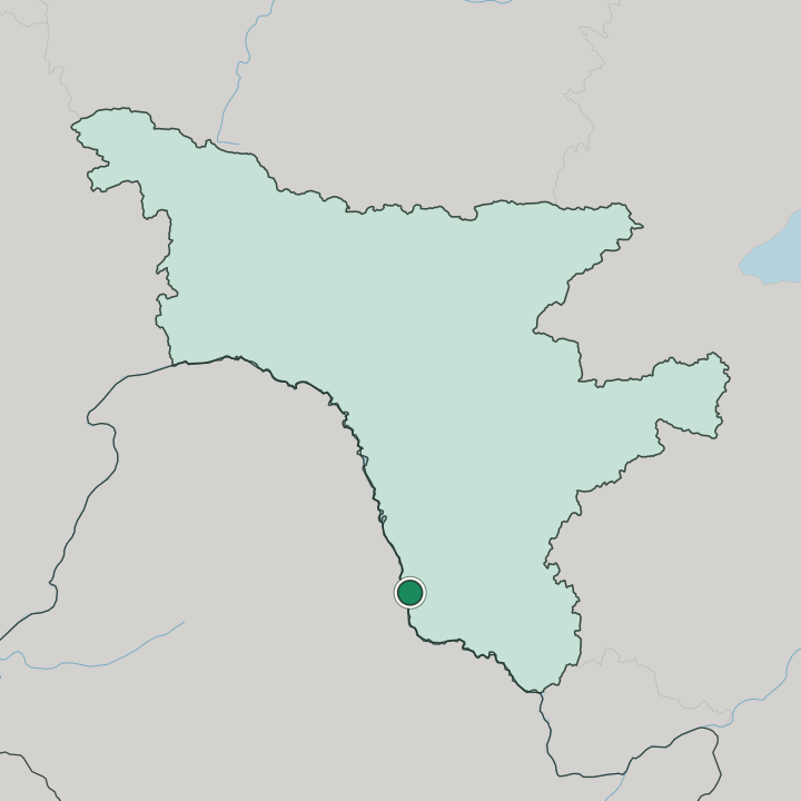 Map showing Blagoveshchensk — In Amur Oblast