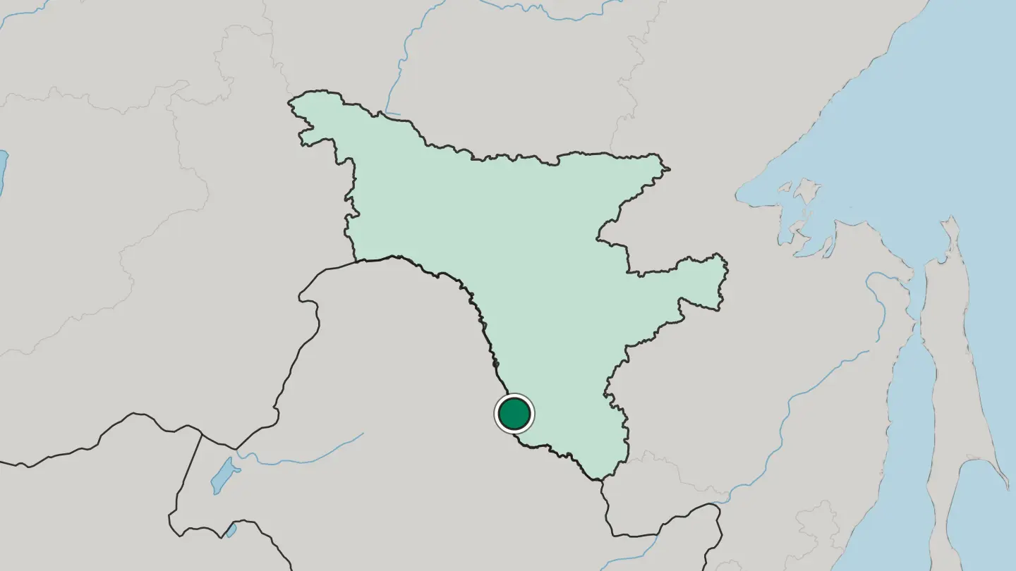 Map of Blagoveshchensk in Russia