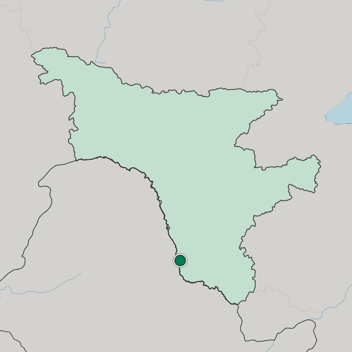 Map showing Blagoveshchensk — In Amur Oblast