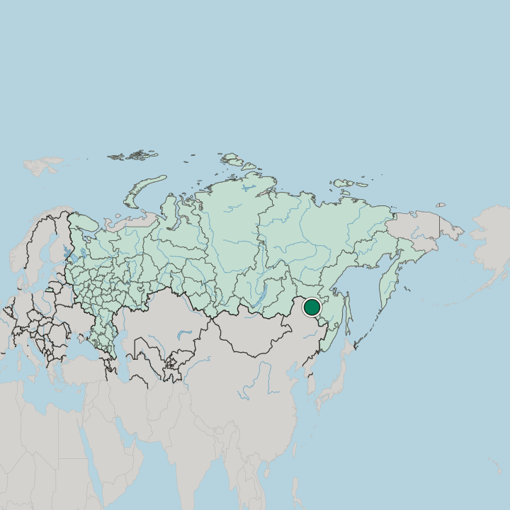 Map showing Svobodnyy — In Russia