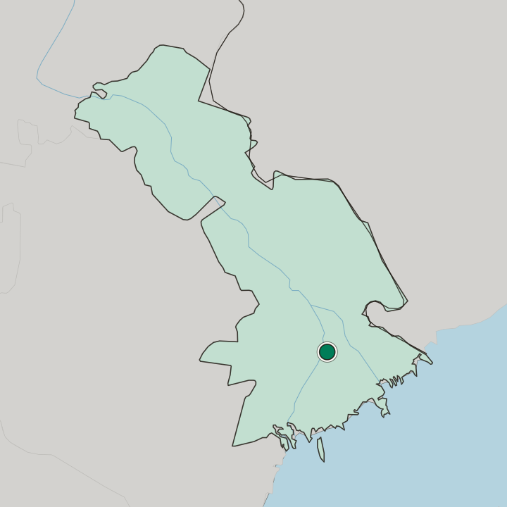 Map showing Astrakhan — In Astrakhan Oblast
