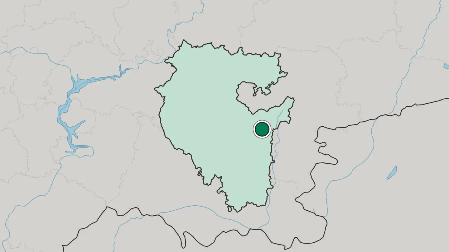 Map of Beloretsk in Russia