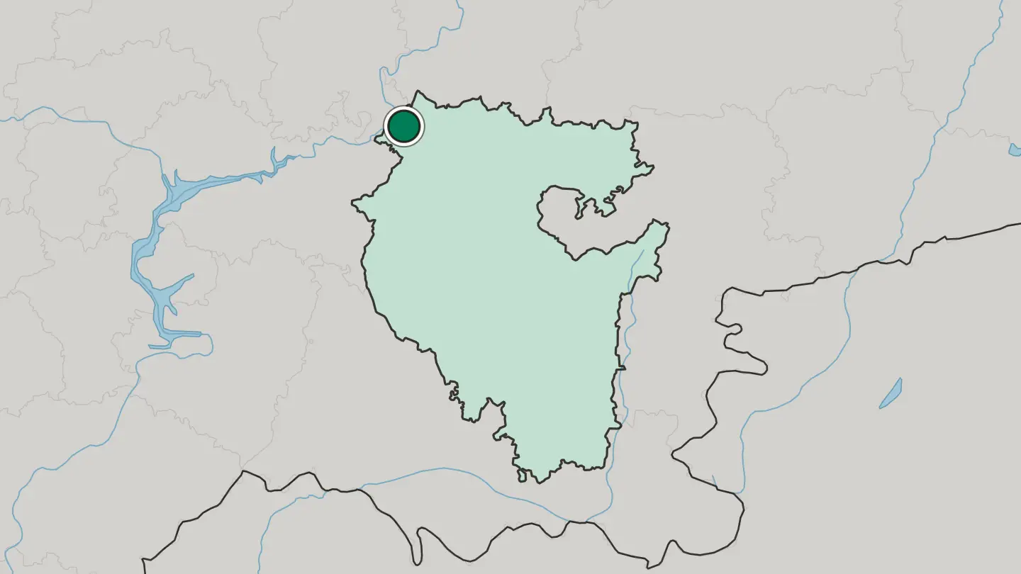 Map of Neftekamsk in Russia