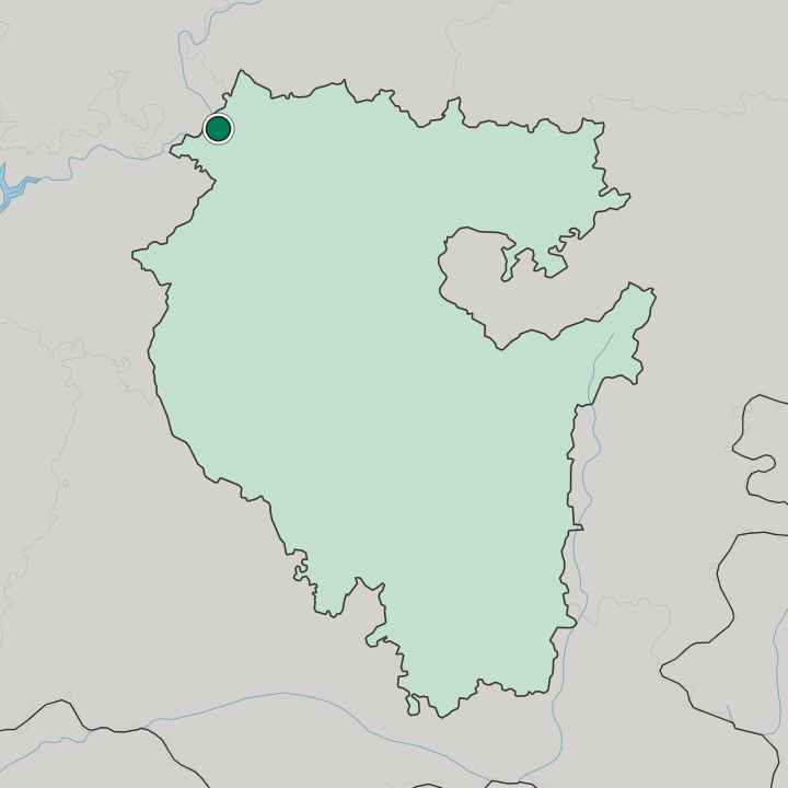 Map showing Neftekamsk — In Bashkortostan
