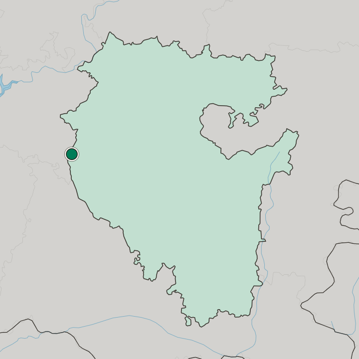 Map showing Oktyabrsky — In Bashkortostan