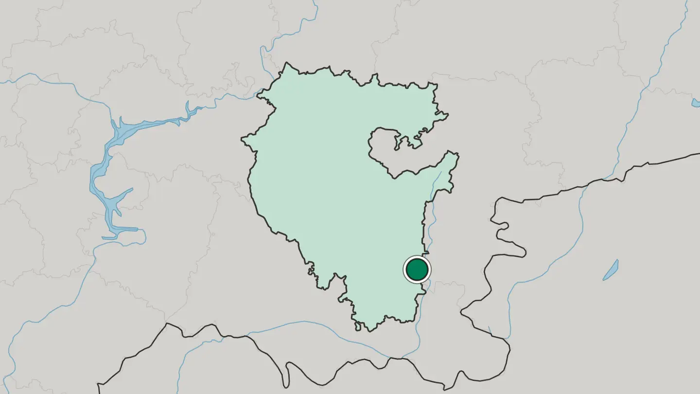 Map of Sibay in Russia