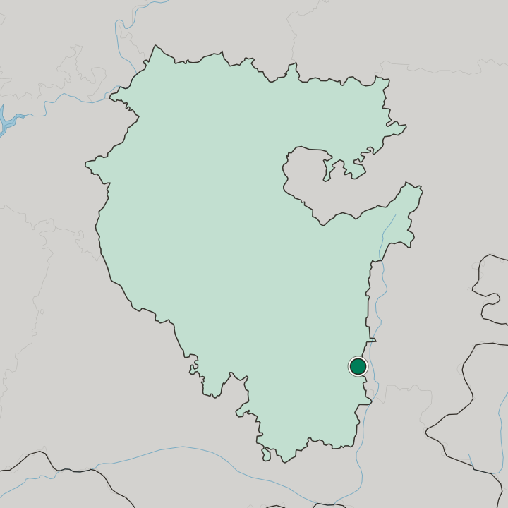 Map showing Sibay — In Bashkortostan