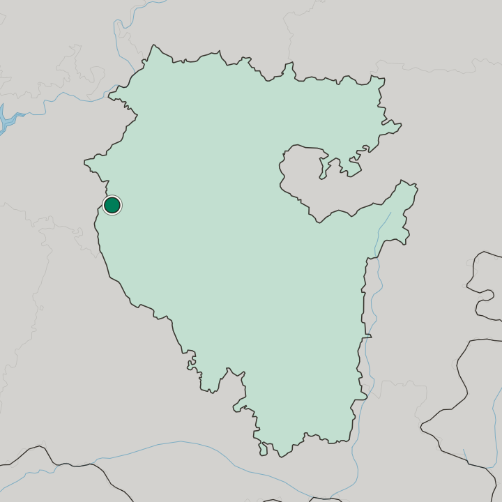 Map showing Tuymazy — In Bashkortostan