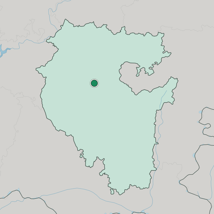 Map showing Ufa — In Bashkortostan
