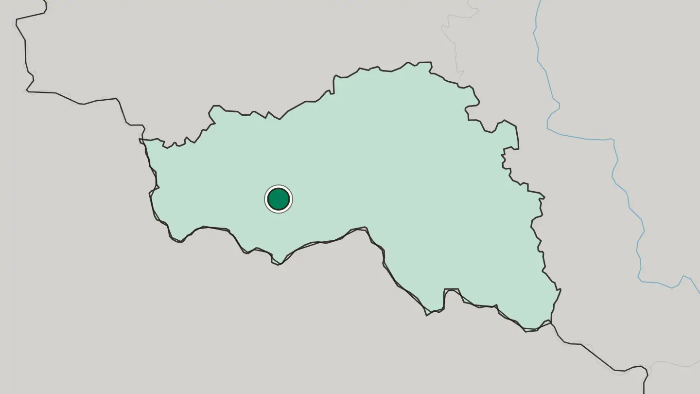 Map of Belgorod in Russia