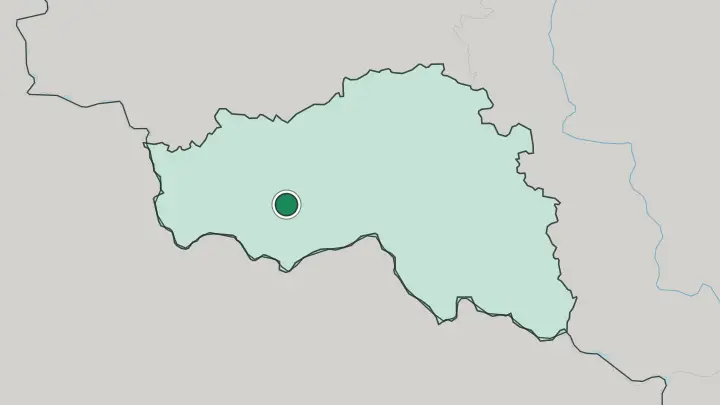 Map of Belgorod in Russia