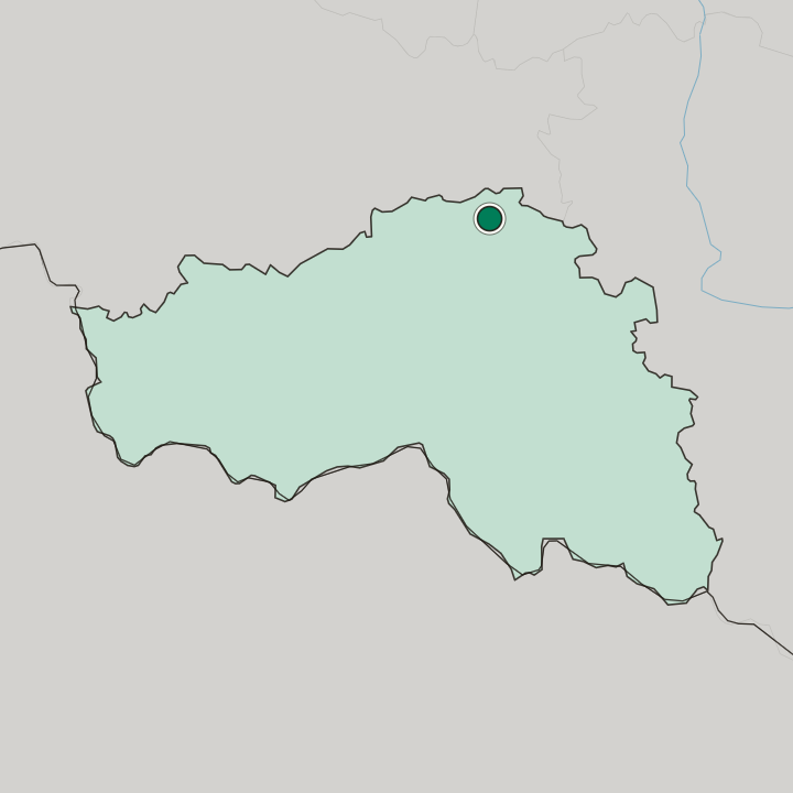 Map showing Staryy Oskol — In Belgorod Oblast