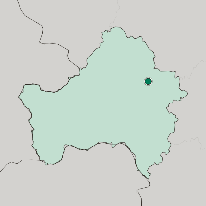 Map showing Bryansk — In Bryansk Oblast