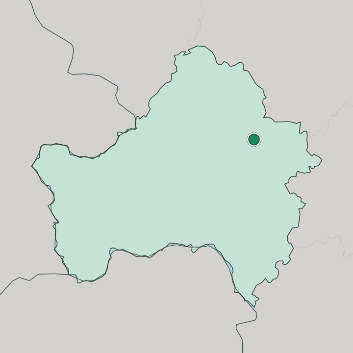 Map showing Bryansk — In Bryansk Oblast