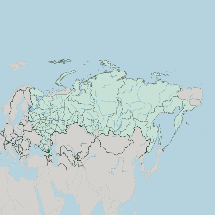 Map showing Chechenskaya Respublika — In Russia