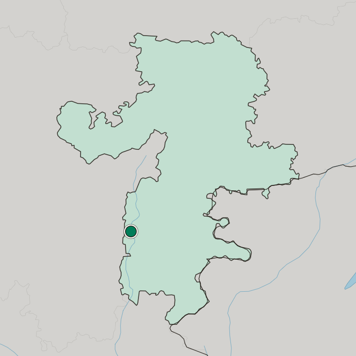 Map showing Magnitogorsk — In Chelyabinsk Oblast