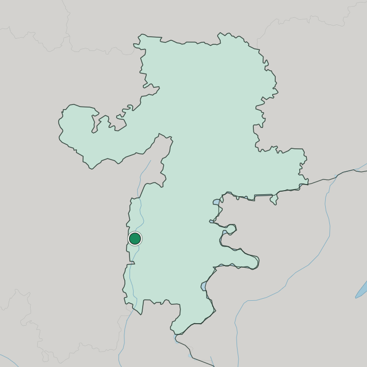 Map showing Magnitogorsk — In Chelyabinsk Oblast