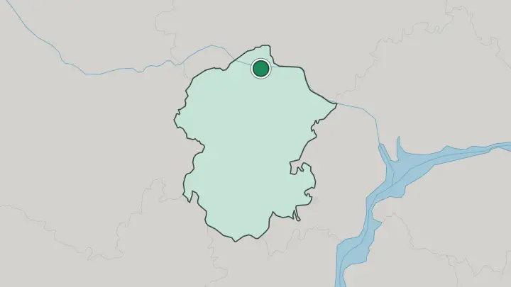 Map of Cheboksary in Russia