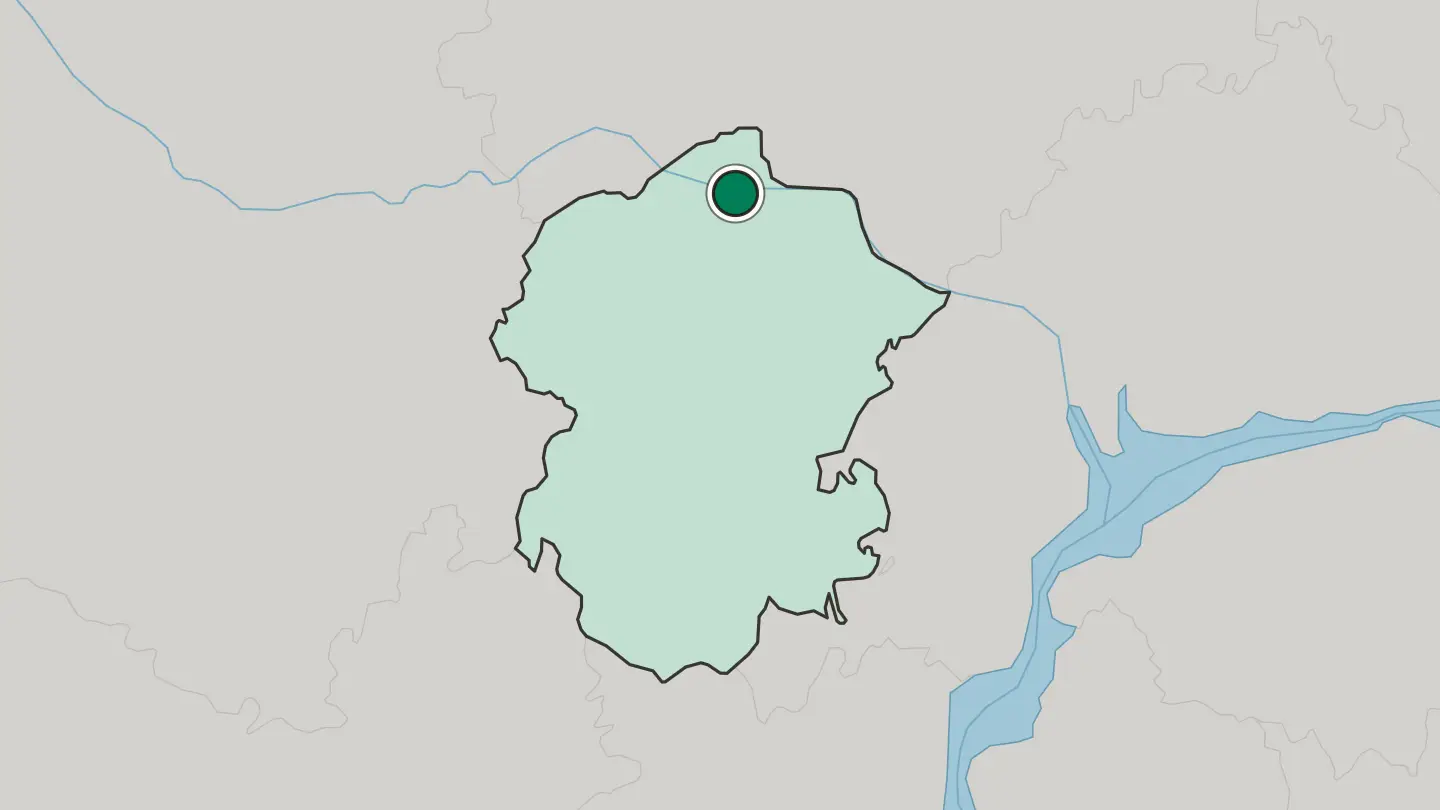 Map of Cheboksary in Russia
