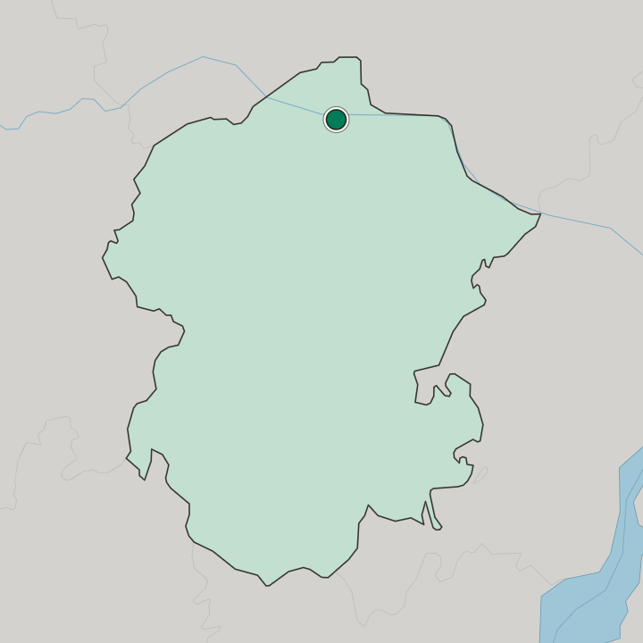 Map showing Cheboksary — In Chuvashskaya Respublika