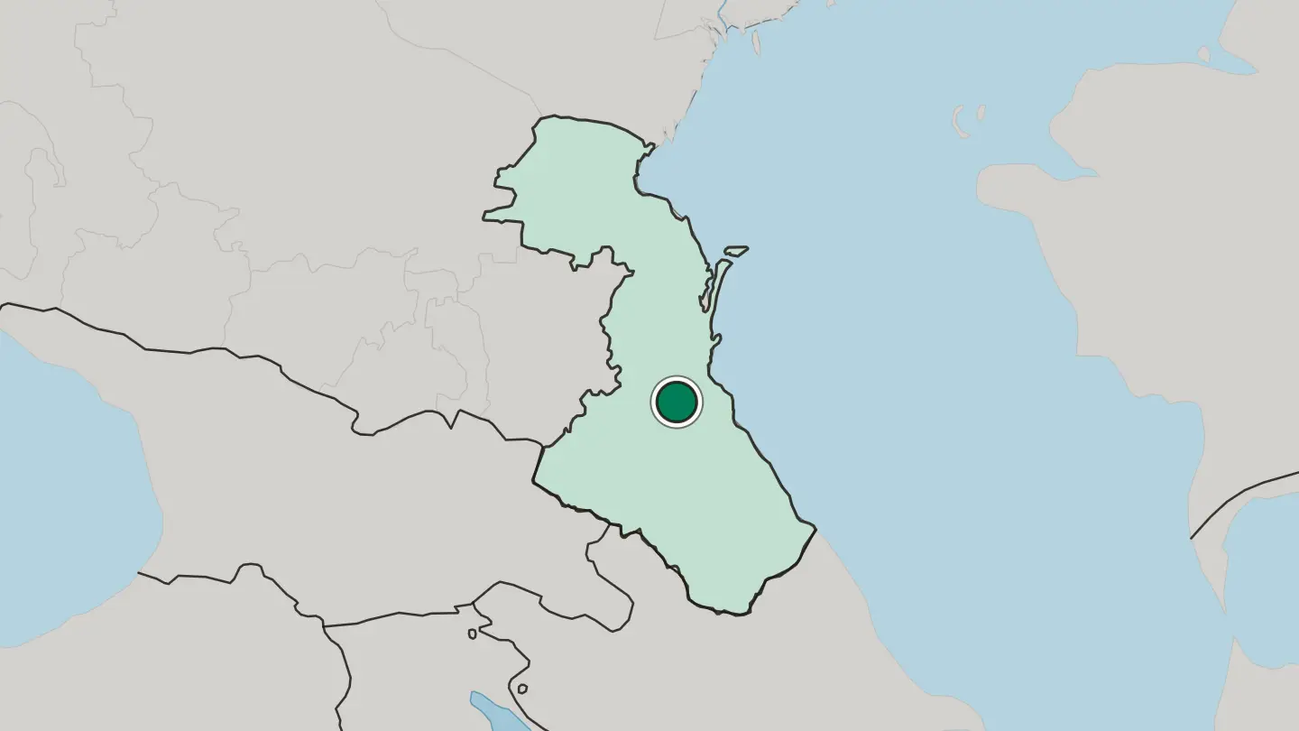 Map of Buynaksk in Russia