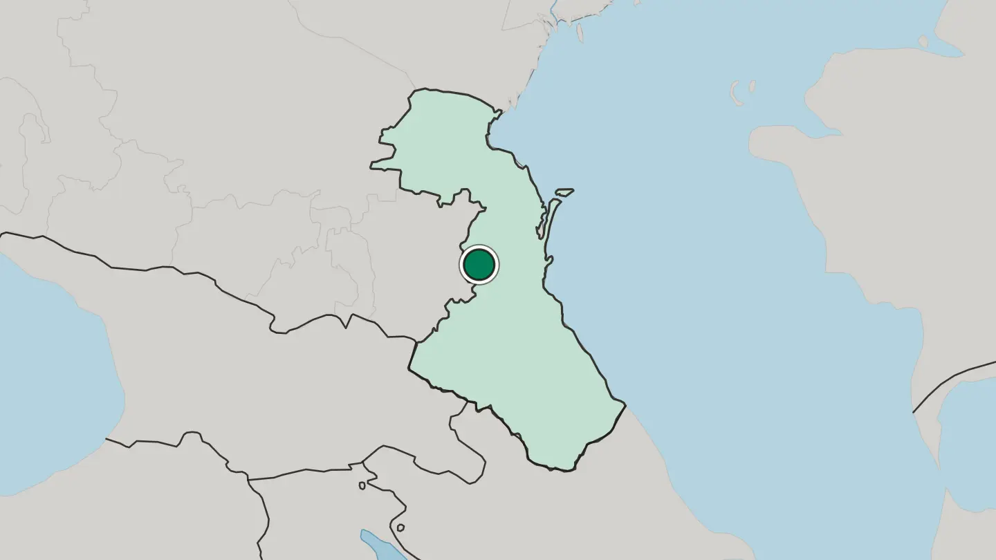Map of Khasavyurt in Russia