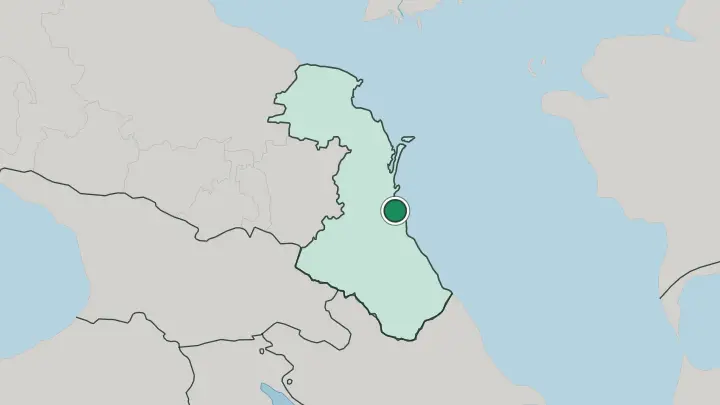 Map of Makhachkala in Russia