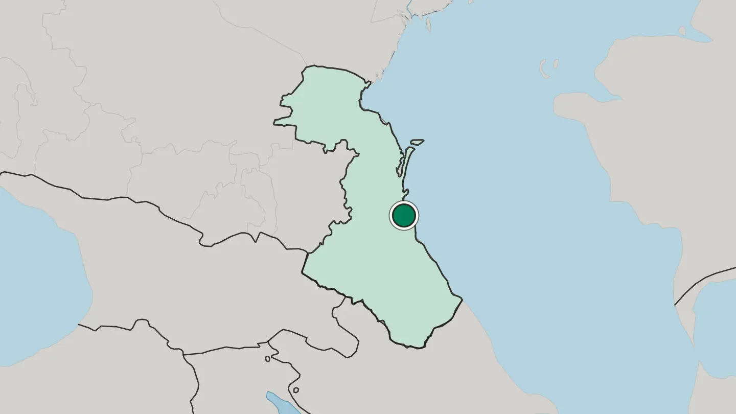 Map of Makhachkala in Russia
