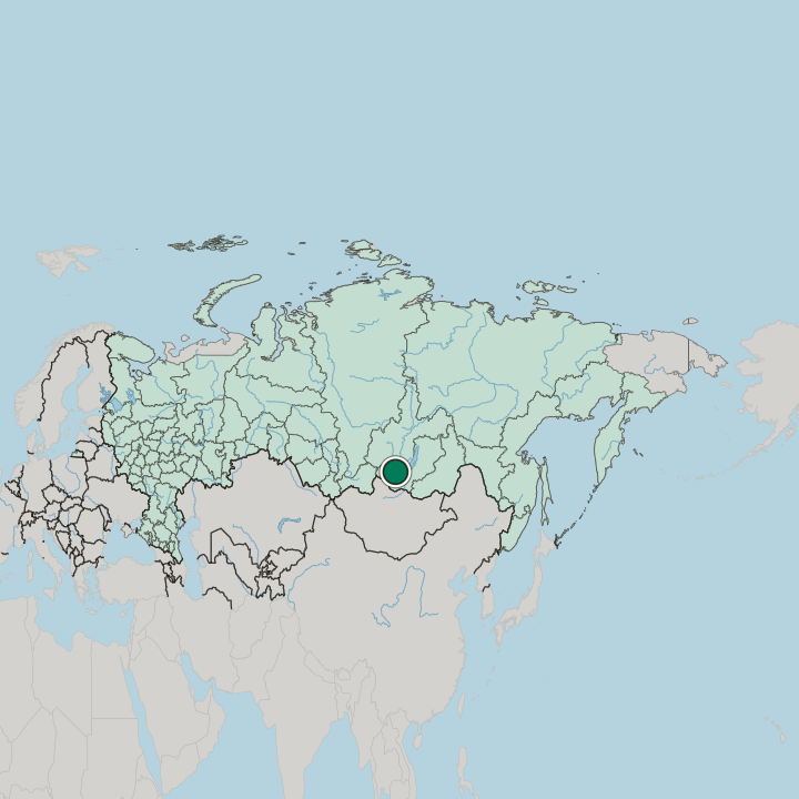 Map showing Angarsk — In Russia
