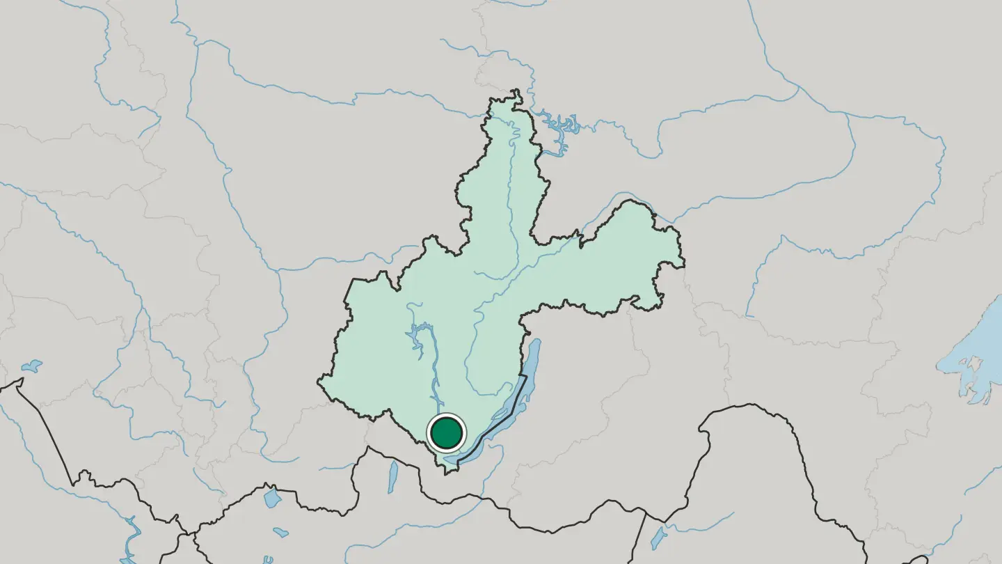 Map of Angarsk in Russia
