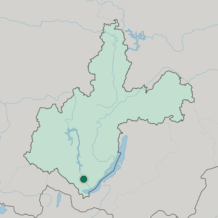 Map showing Angarsk — In Irkutsk Oblast