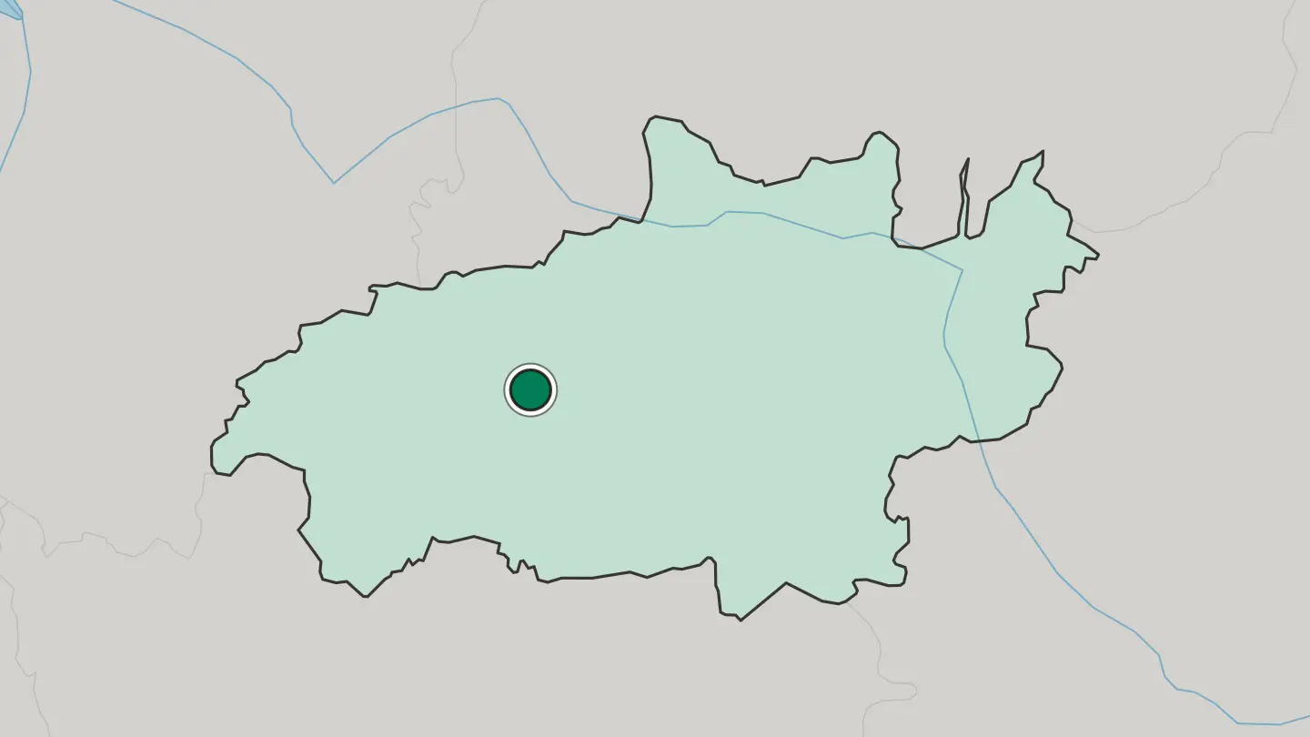 Map of Ivanovo in Russia
