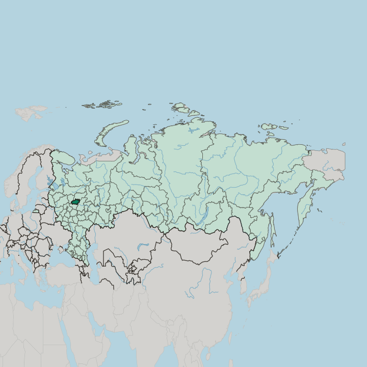 Map showing Ivanovo Oblast — In Russia