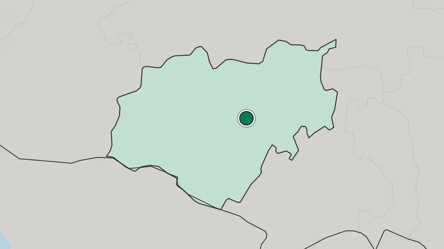 Map of Nalchik in Russia