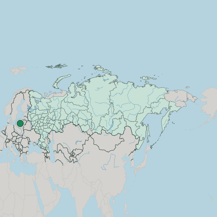 Map showing Kaliningrad — In Russia