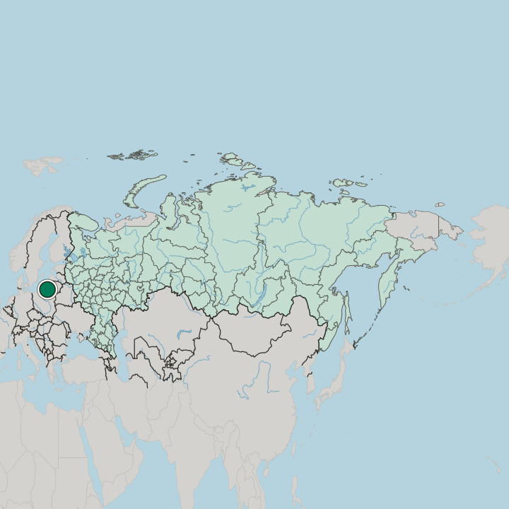 Map showing Kaliningrad — In Russia
