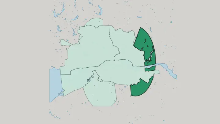 Map of Liep in Kaliningrad