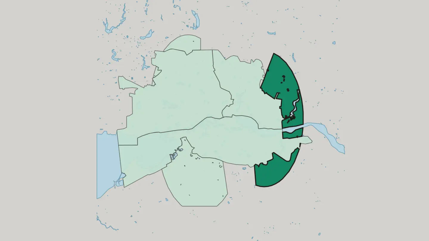 Map of Liep in Kaliningrad