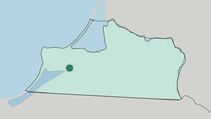 Map of Kaliningrad in Russia