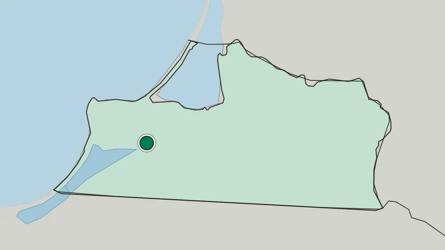Map of Kaliningrad in Russia