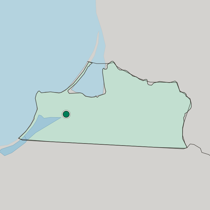 Map showing Kaliningrad — In Kaliningrad Oblast