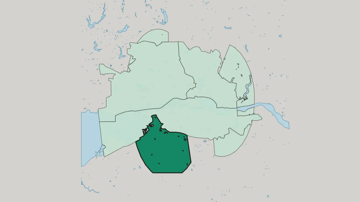 Map of Suvorovo Microdistrict in Kaliningrad