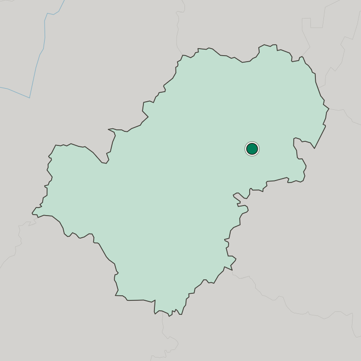 Map showing Kaluga — In Kaluga Oblast